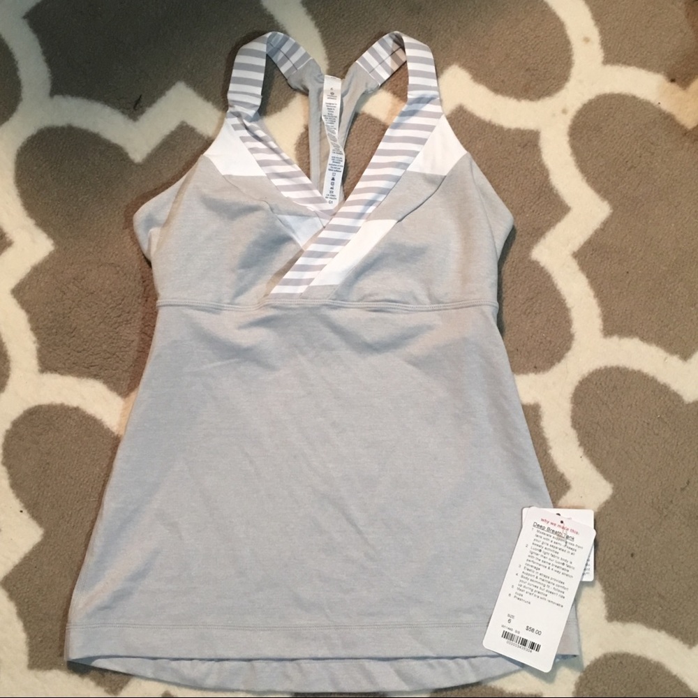 NWT lululemon athletica Deep Breath Tank RARE
